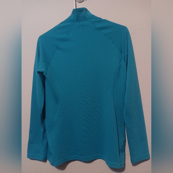 Patagonia Capilene 3 Women 1/4 Zip Baselayer Performance Sz S/M Blue Green - Picture 3 of 12